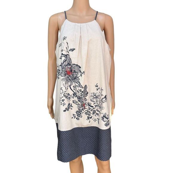 Anthropologie Floreat Sava Silk Halter Dress with pockets Sz 14 - Picture 4 of 12